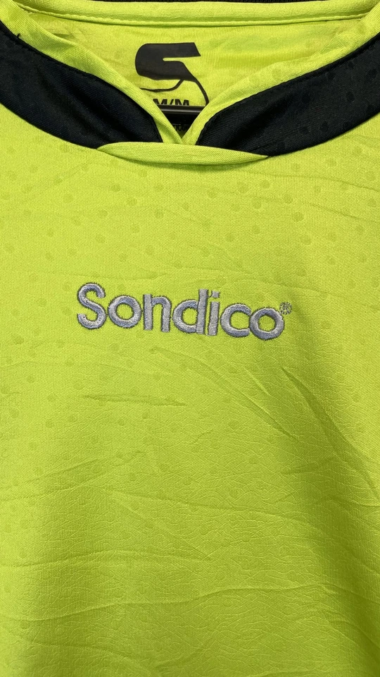 Sondico Shirt Mens Medium Neon Yellow Padded Goalkeeper Soccer Long Sleeve GK - Image 2 of 4
