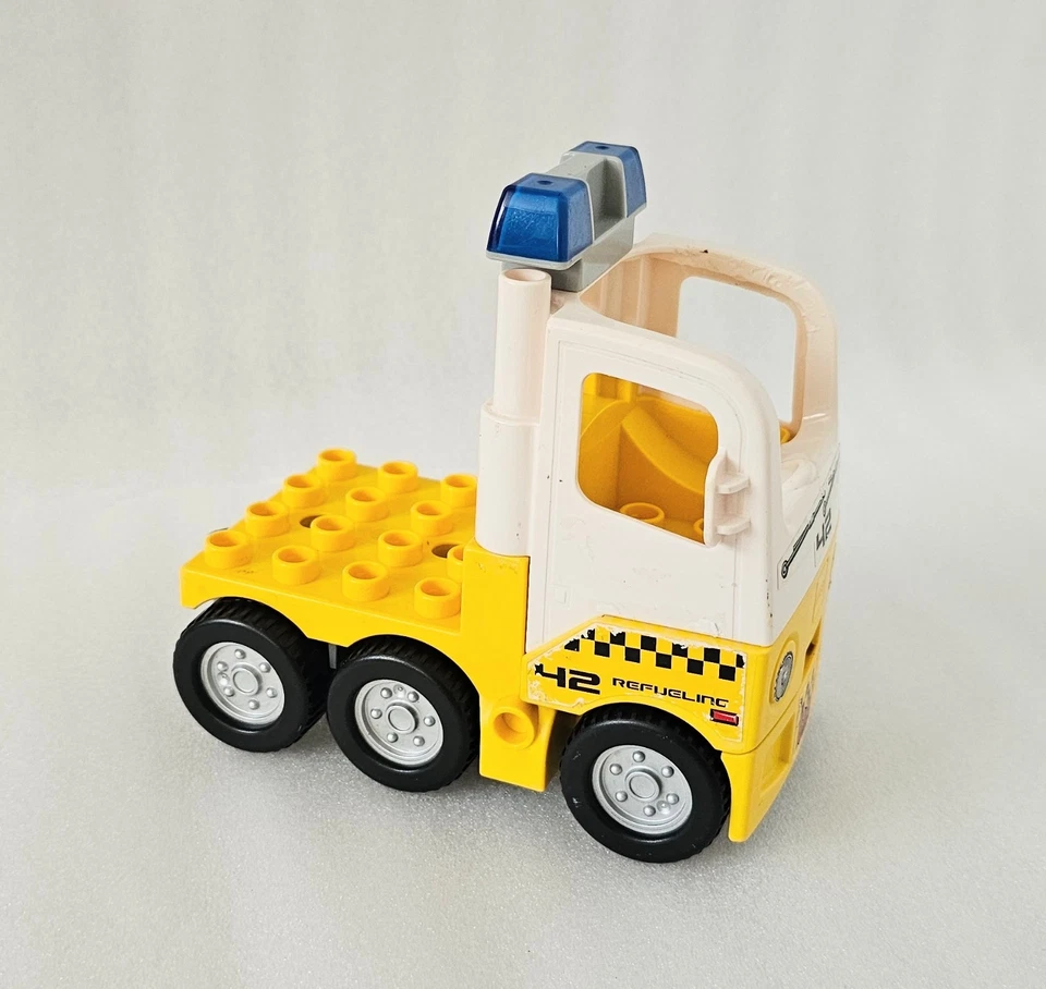 Lego Duplo Jet Fuel Truck Besic Vechicle Only Replacement from #7842 Rare - Image 3 of 4