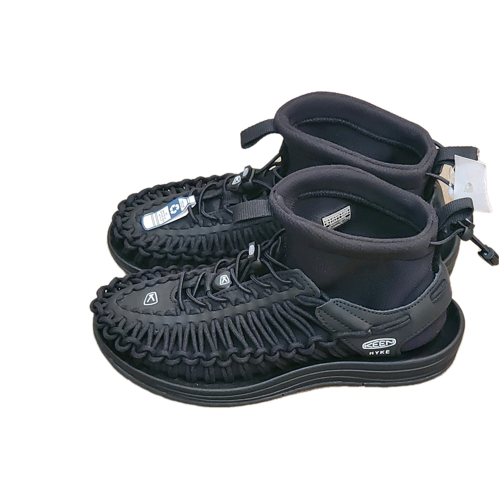 Scarpe Keen x HYKE Uneek da donna taglia 7 5 larghe alte medie corde nere escursionismo nuove