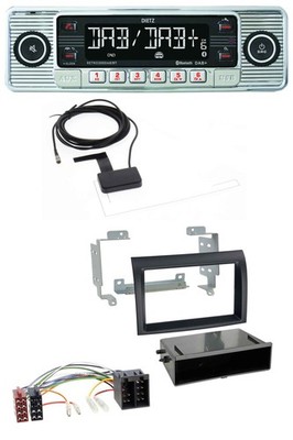 Dietz Bluetooth USB MP3 DAB Autoradio für Fiat Ducato (2006-2010) schwarz