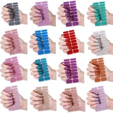 Gels Nail Wraps Solid Color Gels Nail Strips Nails Polish Stickers for Nail