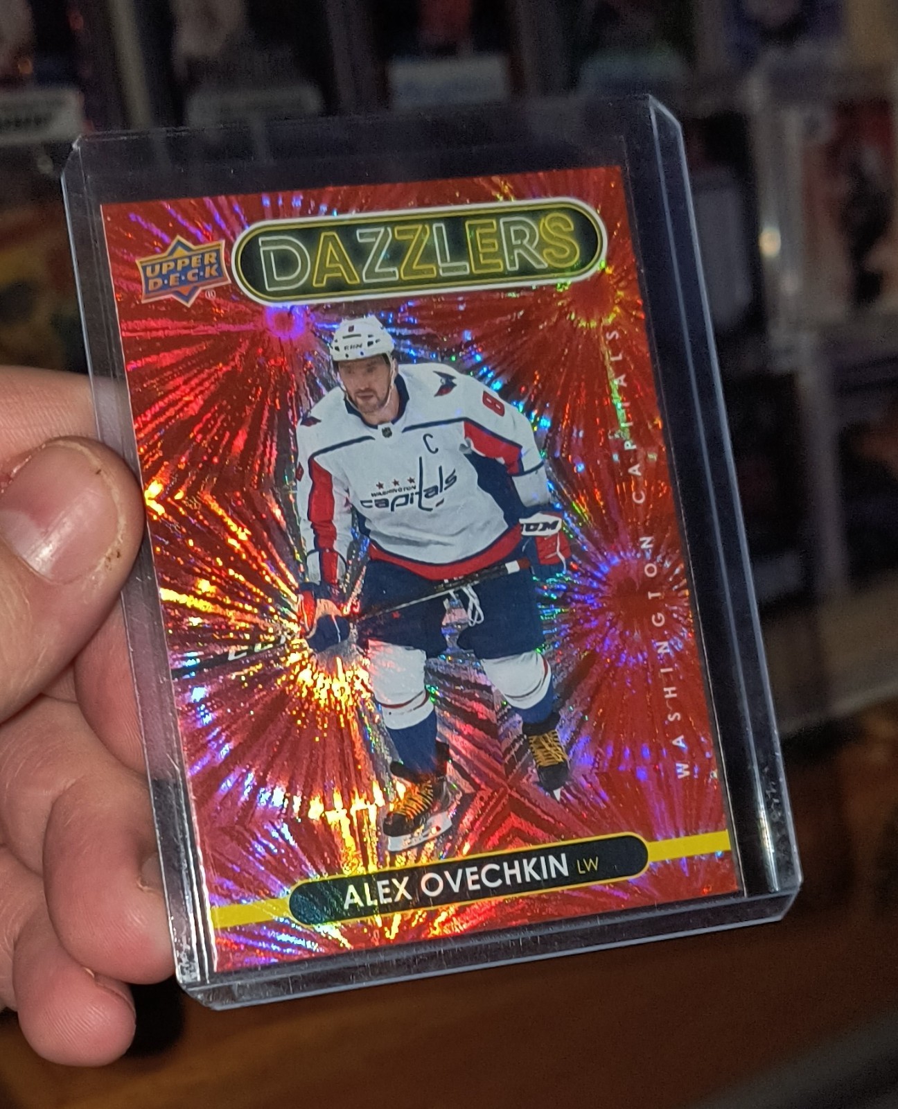 Alex Ovechkin #DZ-47 Red Dazzlers 2021-22 UD Series 1 Washington Capitals 