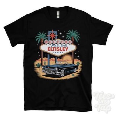 Lustiges T-SHIRT ELTISLEY LAS VEGAS ZEICHEN PARODIE Cambridgeshire Papworth Everard