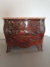 ANTIQUE /FRENCH MINIATURE BOMBE COMMODE.