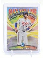 WALKER JENKINS 2025 BOWMAN CHROME BASEBALL MAX VOLUME TWINS #MV-4 Q3478