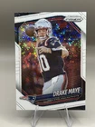 2025 Panini Prizm - Drake Maye #165 White Disco Prizm New England Patriots