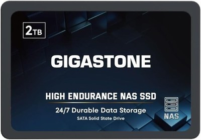 Gigastone 2TB NAS SSD Drive 24/7 Durable TLC High Endurance RAID Data Storage Ne