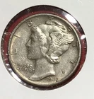 1945 US Mercury SILVER Dime "Philadelphia" Mint! XF! Old US Coin!