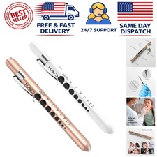 Lightweight Reusable LED Penlight with Pupil Gauge - Ideal for Nurses/Students