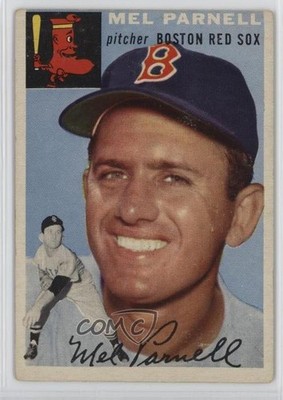 1954 Topps Mel Parnell (White Back) #40 7bt
