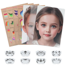 Reusable Face Paint Practice Board Set 15 Pcs