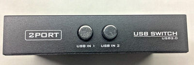 2 Port USB 2.0 Manual Sharing Switch Box Share Hub Selector for PC Printer Keybo