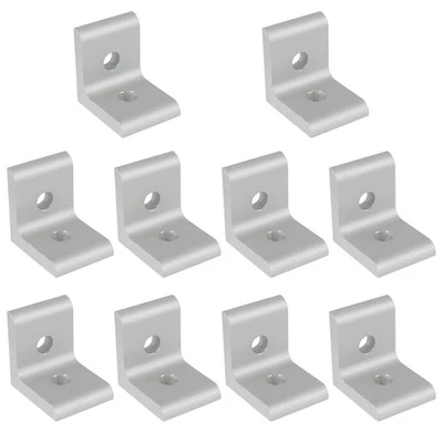 EVECAD 10 Packs 40 Series Aluminum 2 Hole Inside Corner Bracket, Extrusion Brackets,...