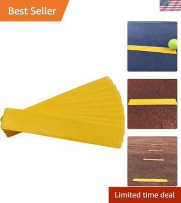 Durable Thermoplastic Marker Set - 10 Bright Yellow Field Markers for Sports