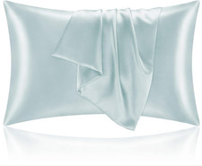 2 Bedelite Satin Pillowcases For Hair And Skin Stone Blue