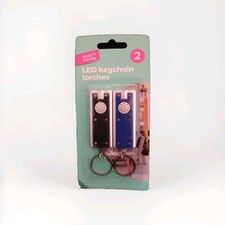 LED Keyring Torch Flashlight 2 Pack – Handy Pocket Light Keychain – Free UK Post