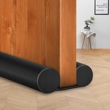 MAXTID Under Door Draft Blocker Black Door Draft Stopper 38" Noise Reducer Breez