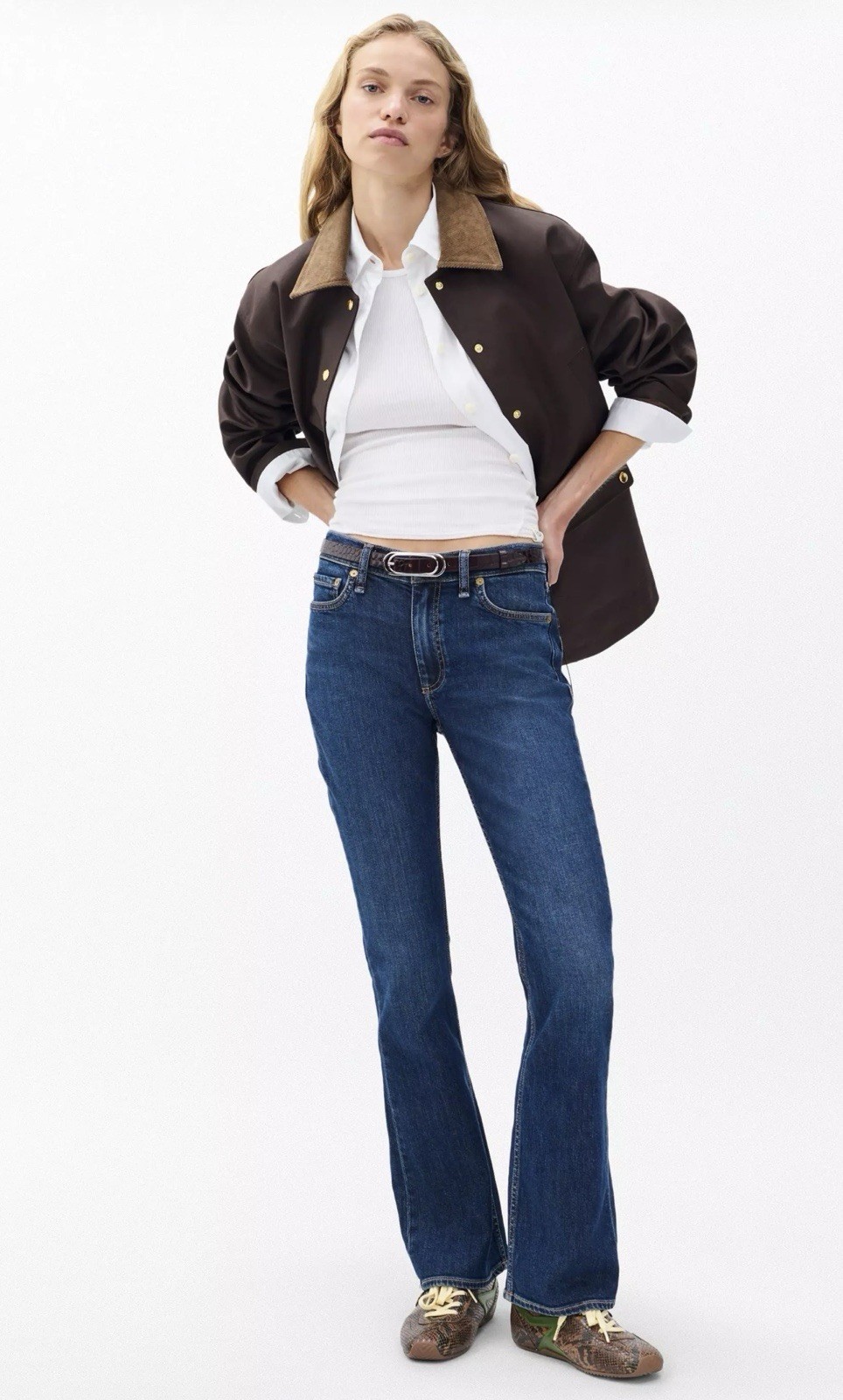 rag & bone The Peyton Mid-Rise Bootcut Vintage Stretch Jeans Rhinebeck NWT SZ 25