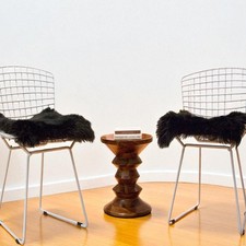 Sheepskin Chair Cover Seat pad - Black New Zealand Sheepskin Seat Cover