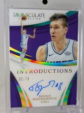 2017-18 Immaculate Collection Introductions Bogdan Bogdanovic RC Auto 32/75
