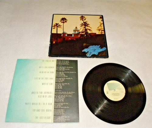 Eagles Hotel California LP 1st Press STERLING LH PRC Orig Inner VG/VG