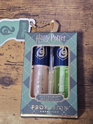 NIB 2 PROFUSION x HARRY POTTER Lip Oil Duo Set Limited Edition SLYTHERIN 