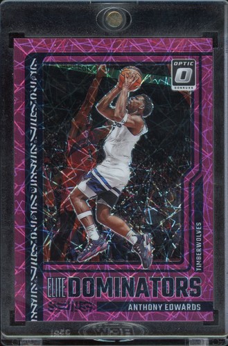 2023-24 Donruss Optic #12 Anthony Edwards Elite Dominators Pink Velocity #/79