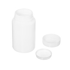 1Pc Chemical Storage Bottle,Plastic Containers with Wide Mouth(White,250-ML)