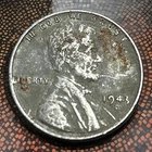 1943 D Steel Wheat Cent Penny - XF