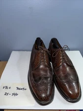 Vintage Executive Imperials Men's Leather Wingtip 25-540 Size 8 1/2 766030 Brown