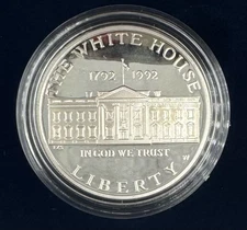 1992 White House 200th Anniversary Coin Proof Silver Dollar