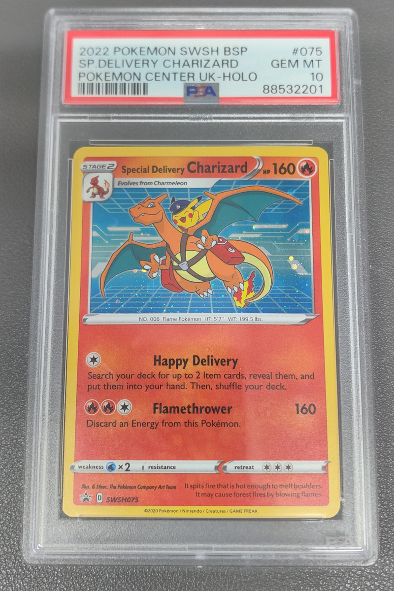 PSA 10 Special Delivery Charizard SWSH075 Pokemon Black Star