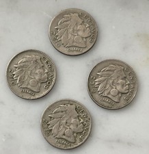 COLOMBIA 10 CENTAVOS Indio Chief Calarca/Nat'l Coat of Arms 1953 1955 1963 1964