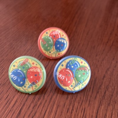 Deco PAC Cupcake Rings Happy Birthday Balloons 64pc.