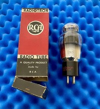 ONE NOS RCA 2A3 Vacuum Tube/ U3 =1937/ Spring Top /Foil Getter/ Amplitrex TESTED