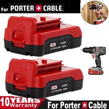 2PACK 18V Lithium Ion Battery FOR Porter Cable 18 Volt PC18B PC18BL PC18BLX Tool