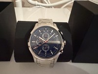 Armani Exchange Men's Silver Coloured Stainless Steel Watch With 100% Authentic✅