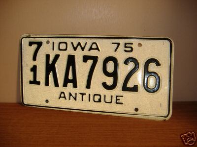 ~IOWA 75 ANTIGUO~MATRÍCULA 1975~71KA7959~ - Imagen 1 de 1