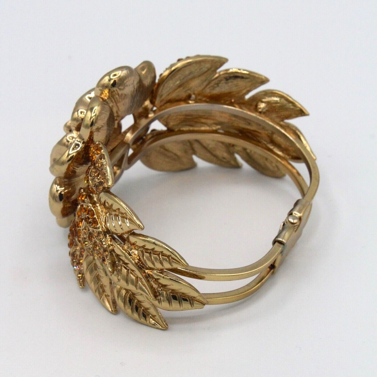 Kirks Folly Iridescent Crystal Flower bracelet Kirks Folly Bee Cuff Bracelet Crystal Rhinestone Enamel  main image 2