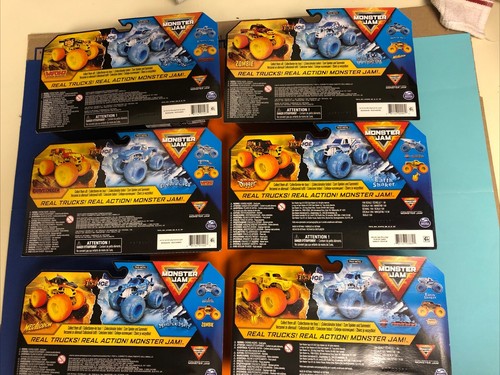 2024 SPIN MASTER MONSTER JAM WALMART 1/64 FIRE AND ICE COMPLETE 12 TRUCK SET - Picture 8 of 8