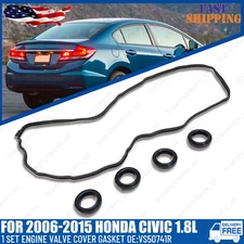 Engine Valve Cover Gasket Set For 2006-2015 Honda Civic - 1.8L L4 1799cc