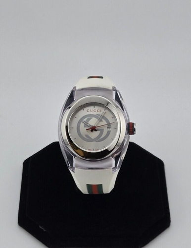 Gucci Sync L Women's White Rubber Strap Quartz Watch - YA137302 ($670 MSRP) - Picture 6 of 15