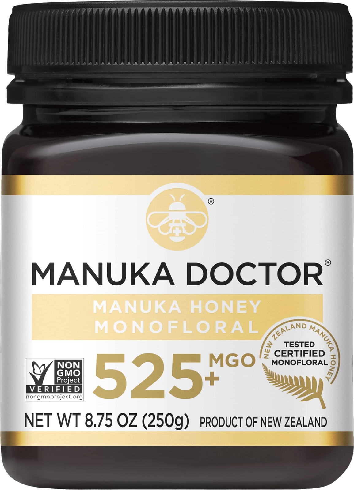 	MANUKA DOCTOR - MGO 525+ Manuka Honey Monofloral 100% Pure New Zealand Honey.	