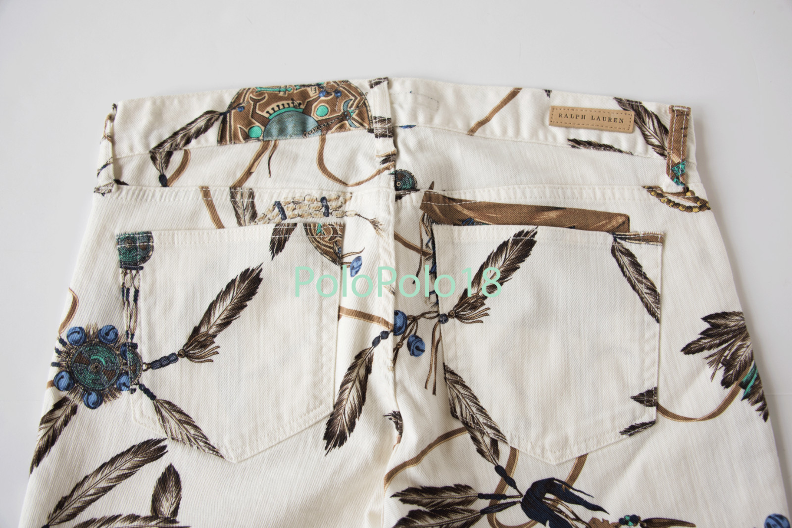 New $398 Ralph Lauren Sport Women Jeans Denim Pants image 7