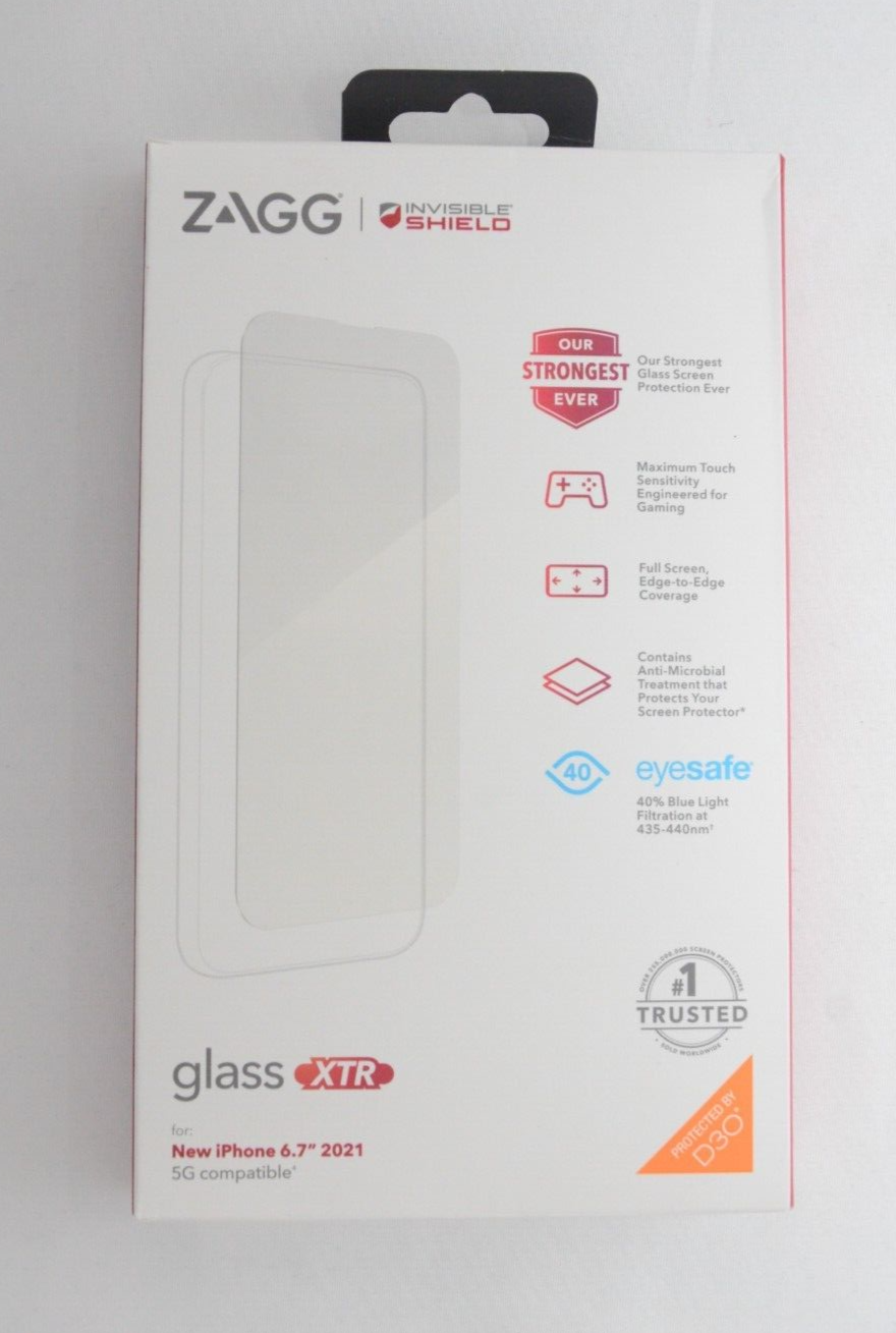 Zagg Glass XTR for New iPhone 6.7" 2021 iPhone 13 Pro Max New in Box eBay