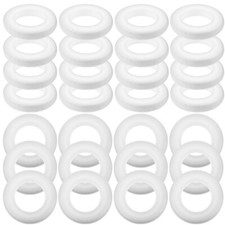 30 Pcs Foam Wreaths Round Circles Craft Foam for Christmas Party Decor
