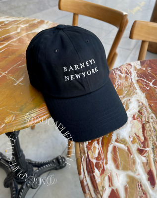 帽子 80s 90s new york times cap old English Barneys New York Hat Embroidered Baseball Cap 90s New Yorker