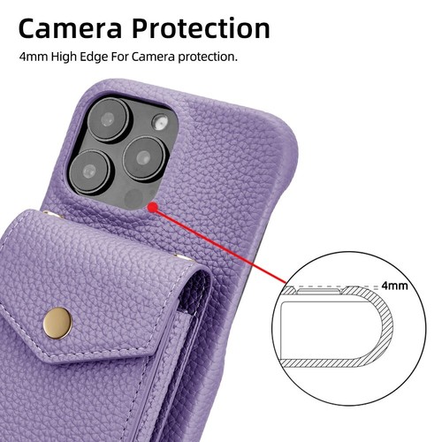 For iPhone 15 Pro Max Crossbody Cell Phone Bag Wallet Pouch Purse Shoulder Case - 第 44/51 張圖片