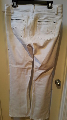CAbi white bootcut, mid-rise long jeans, 10 - Picture 3 of 3