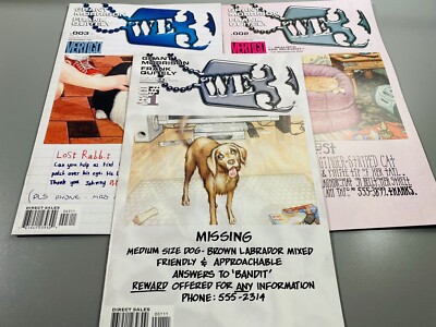 We3 #1-3 DC Vertigo 2004 Full Set Complete - Grant Morrison, Frank Quietly 1 2 3